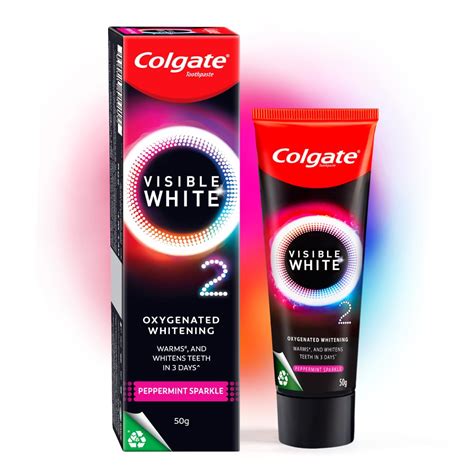 Colgate Visible White O2, Teeth Whitening Toothpaste (25g) for.